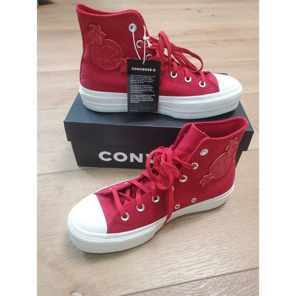 Converse Chuck Taylor All Star Lift Platform 3D Florals Days Ahead Womens Sz 8.5 - Picture 2 of 11